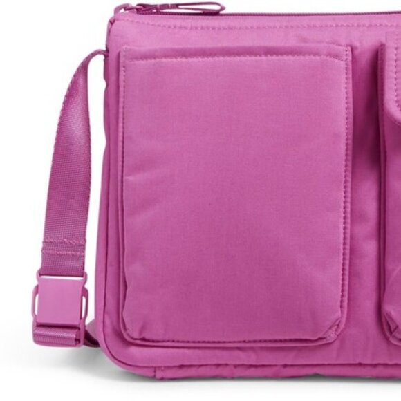 Vera Bradley Cotton ReImagined Utility Small Crossbody Bag ~ Rich Orchid ~ NWT - Picture 2 of 3